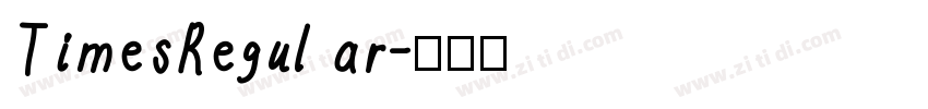 TimesRegul ar字体转换
